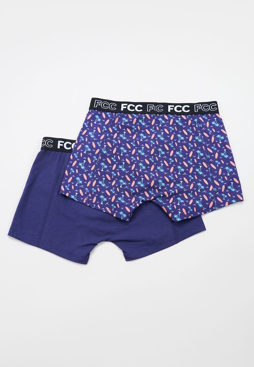 Boxer Hombre Print Bipack Azul