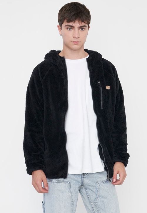Peludo Hombre Liso Negro