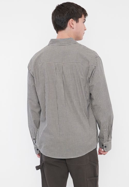 Camisa Hombre Manga Larga Black Sas
