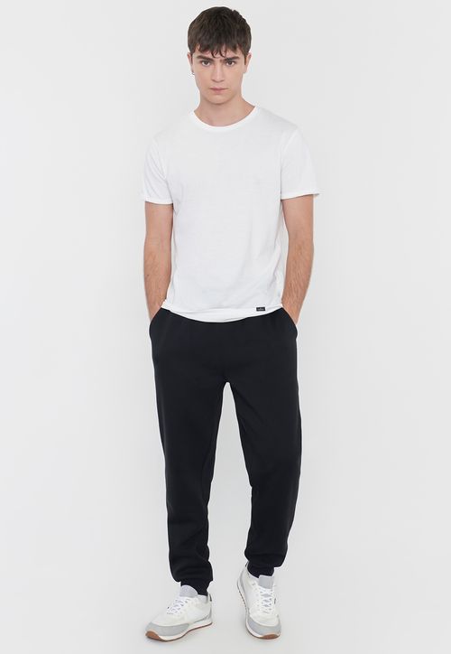 Buzo Hombre Jogger Liso Color Negro