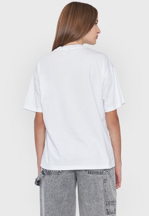 Polera Mujer Blanco Oversize
