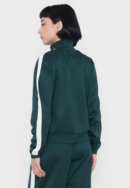 Polerón Mujer Banda Lateral Verde