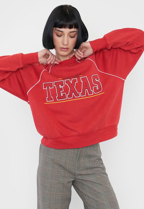 Polerón Mujer R-Neck Rojo