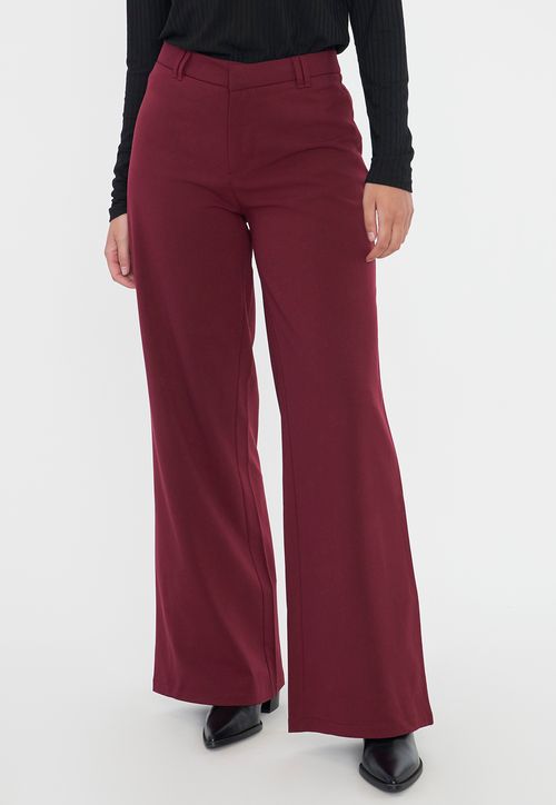 Pantalón Mujer Sastrero Burdeo