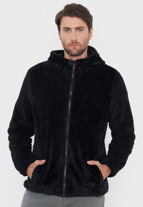 Polerón Hombre Coral Fleece Negro