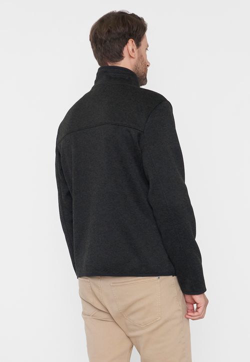 Polerón Hombre Tejido Full Zipper Color Musgo