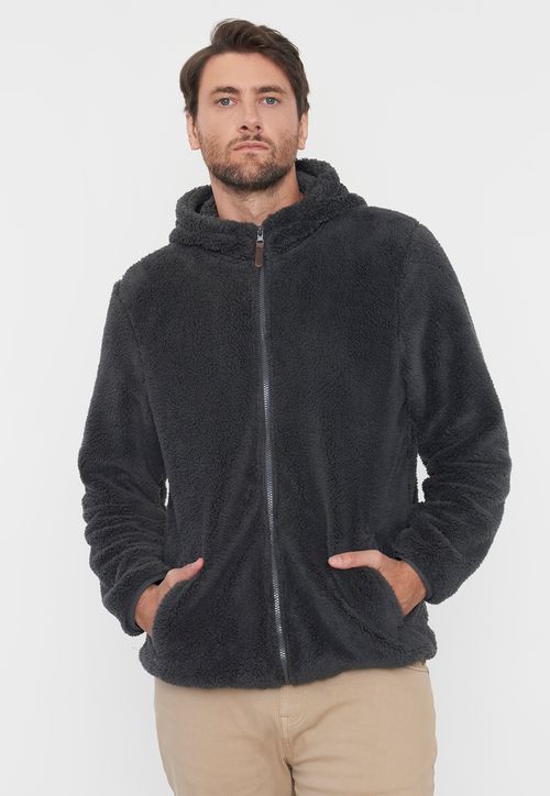 Polerón Hombre Coral Fleece Charcoal