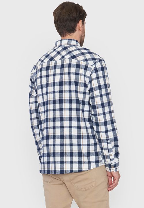 Camisa Hombre Franela Blanco