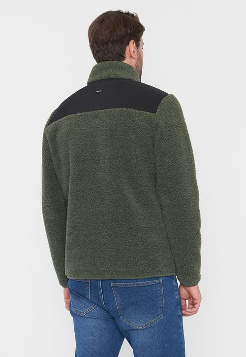 Chaqueta Hombre Sherpa Musgo