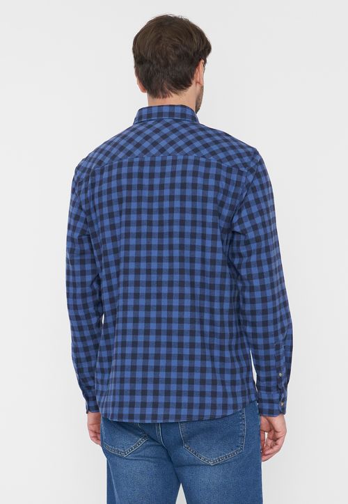 Camisa Hombre Franela Navy