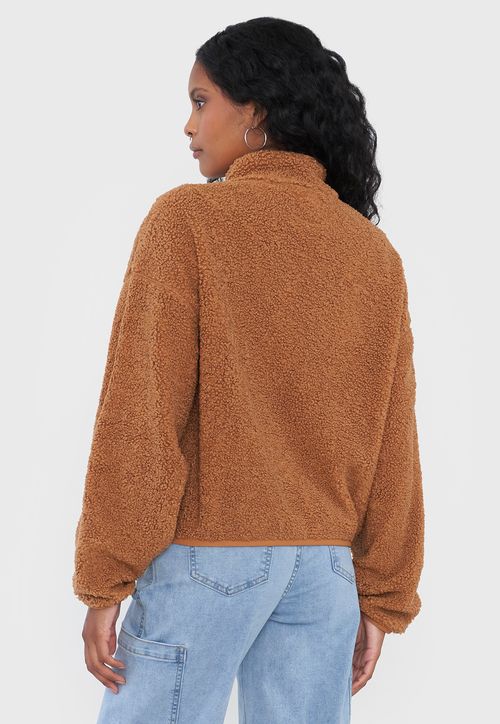 Polerón Mujer Corderito Camel