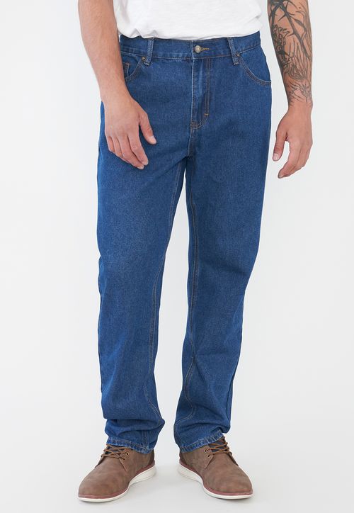 Jeans Hombre Regular Azul