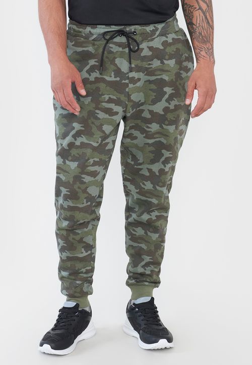 Buzo Hombre Deportivo Jogger Print Verde