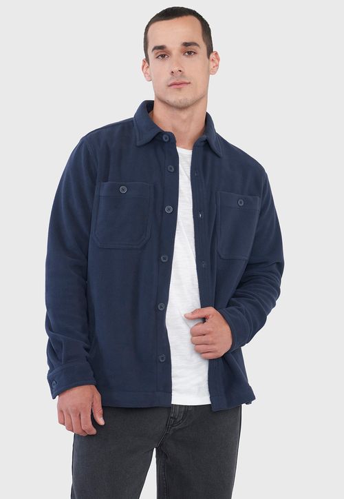 Sobrecamisa Hombre Polar Azul