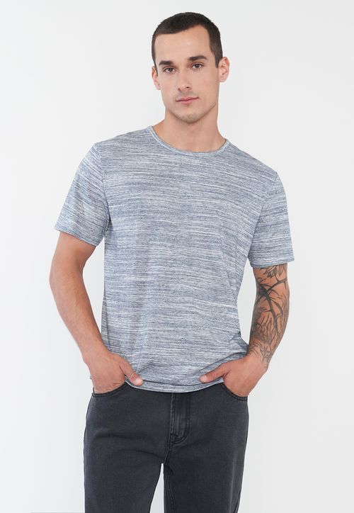 Polera Hombre Melange Azul