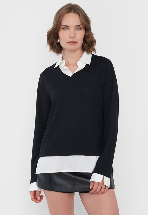 Sweater Mujer Camant Blusa Negro
