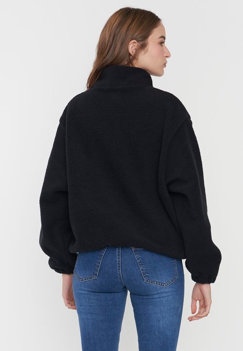 Polerón Mujer Polar Color Block Negro