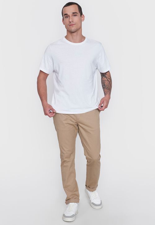 Pantalón Hombre Chino Liso Camel