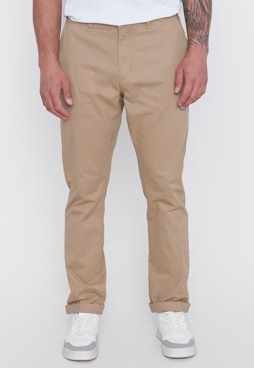Pantalón Hombre Chino Liso Camel