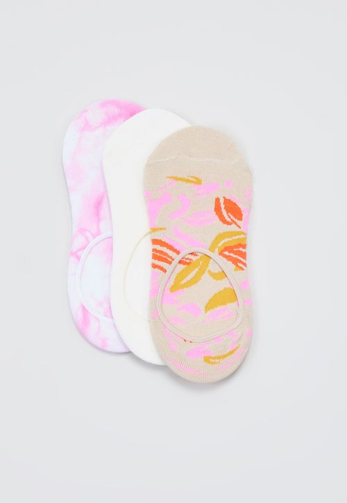 Calcetines Mujer Invisibles Figuras Rosado