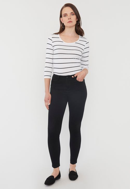 Jeans Mujer Skinny Push Up Negro
