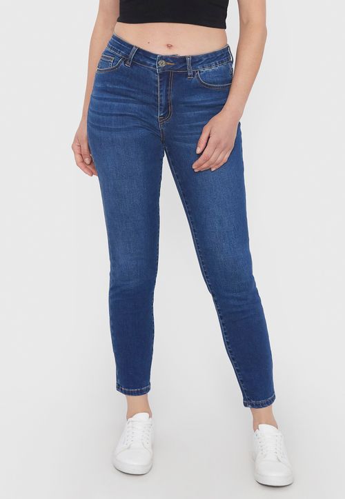 Jeans Mujer Skinny Azul Oscuro