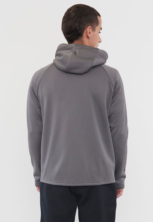 Polerón Hombre Deportivo Gris Full Zipper
