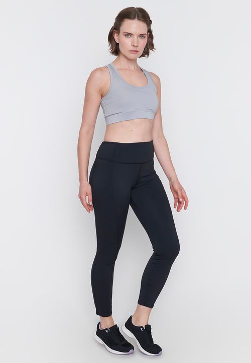 Calza Mujer Deportiva Polar Negro