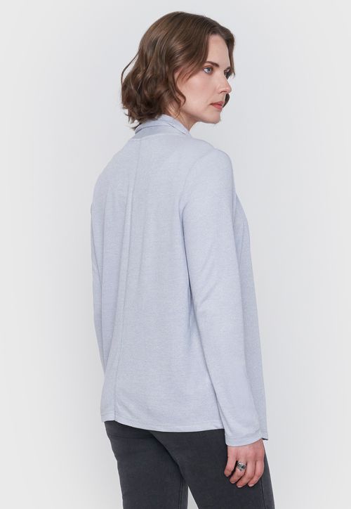 Tapado Mujer Básico Lurex Gris