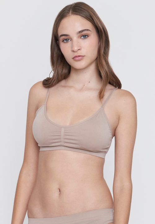 Sostén Mujer Seamless Beige