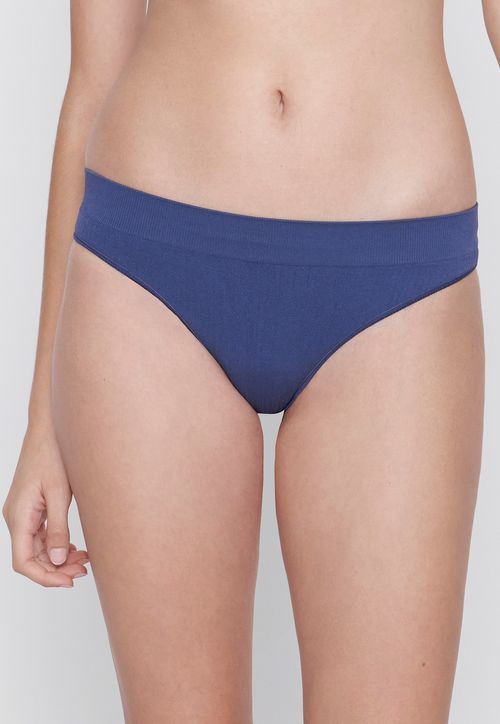 Calzón Mujer Bikini Azul Rib
