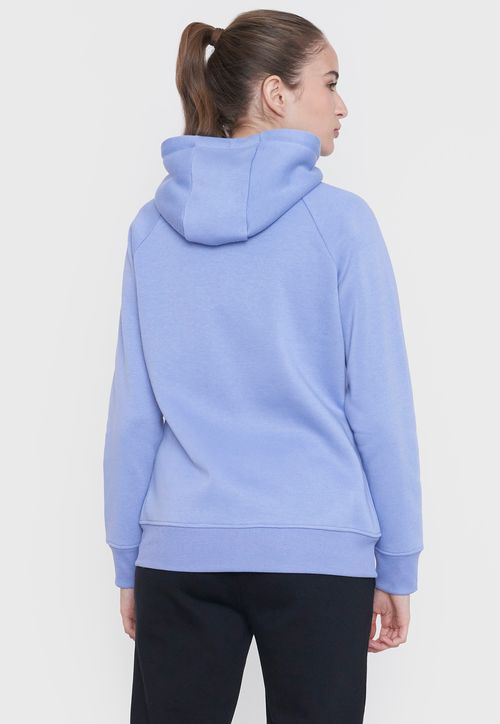 Polerón Mujer Deportivo Zipper Celeste