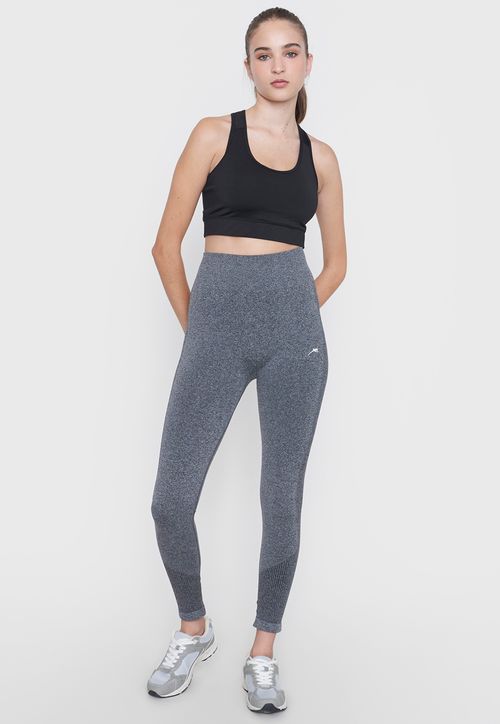 Calza Mujer Deportiva Seamless Charcoal