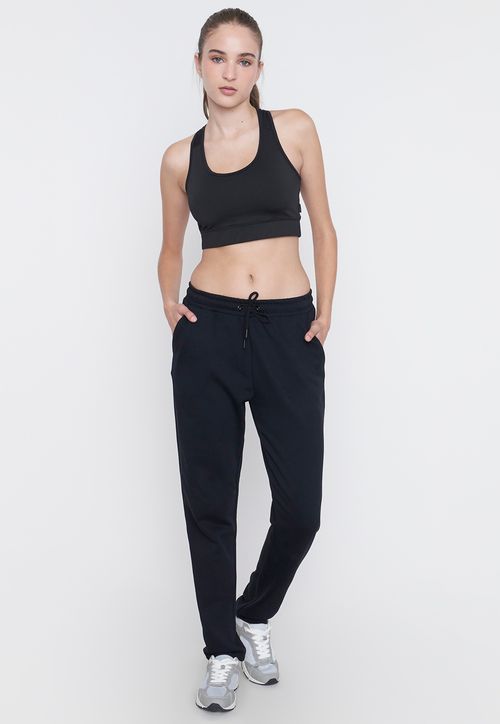 Buzo Mujer Deportivo Pitillo Color Negro