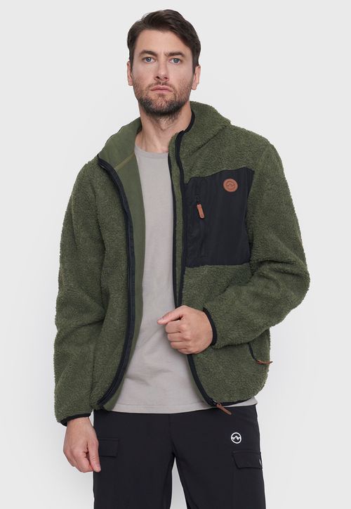 Polar Outdoor Hombre Sherpa Verde/Negro