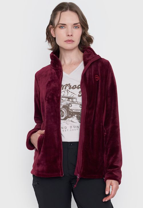 Polar Outdoor Mujer Microfibra Color Burdeo
