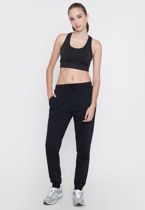 Buzo Mujer Deportivo Negro Jogger