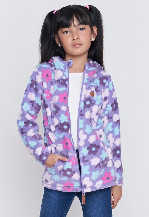 Poleron Niña Kids Polar Morado