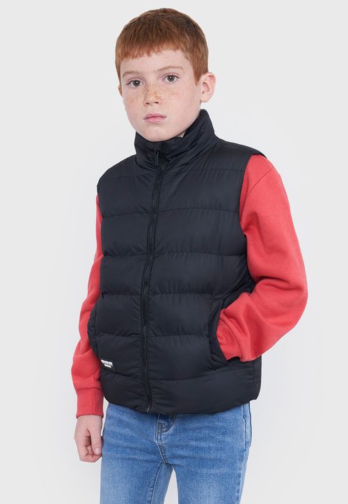 Parka Kids Sin Mangas Negro