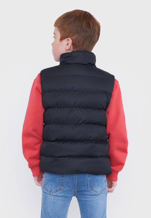Parka Kids Sin Mangas Negro