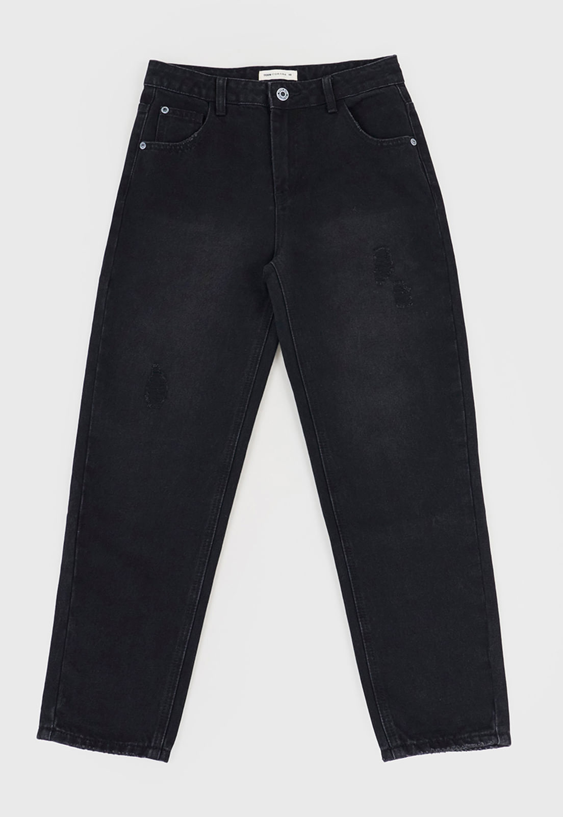 Jeans Niña Kids Mom Fit Negro