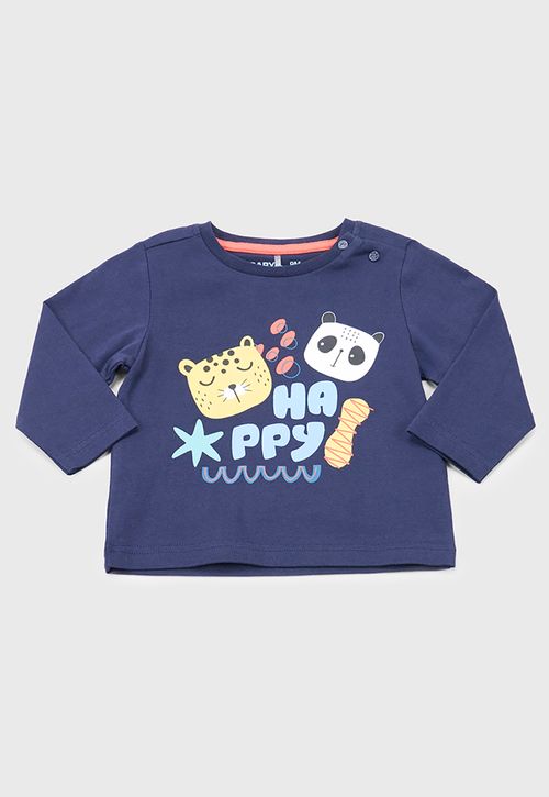 Polera Bebe Niño M/L Focal Navy