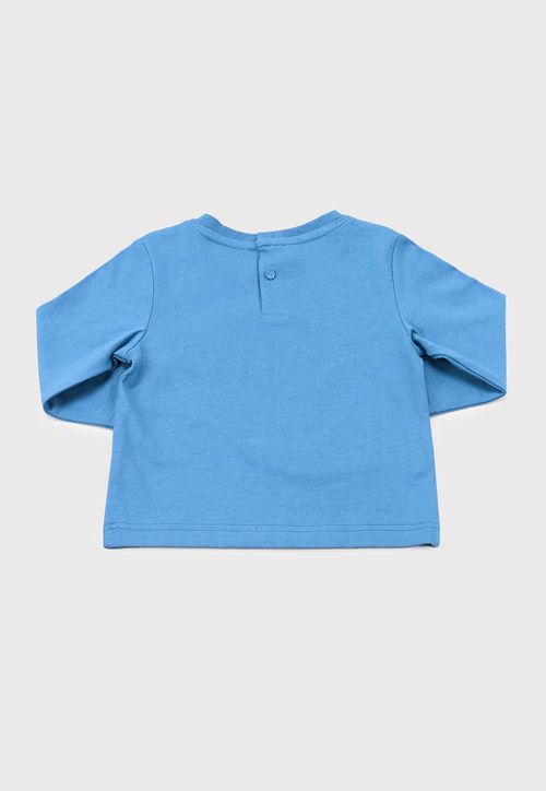 Polera Bebe Niño M/L Interactiva Azul