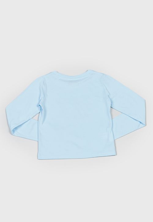 Polera Niña Kids M/L Glitter Celeste