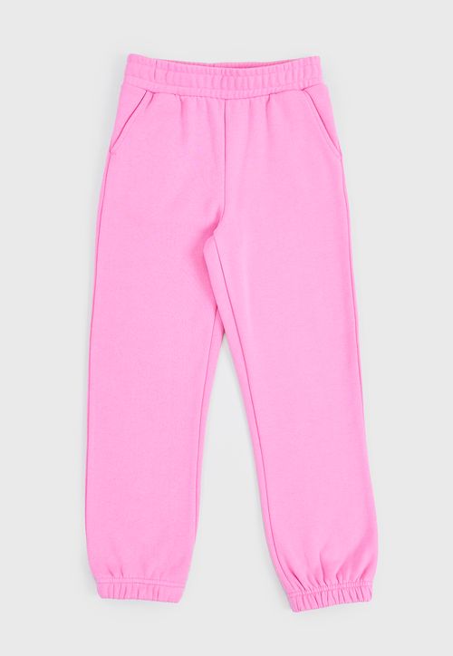 Pantalón De Buzo Niña Kids Basico Rosado
