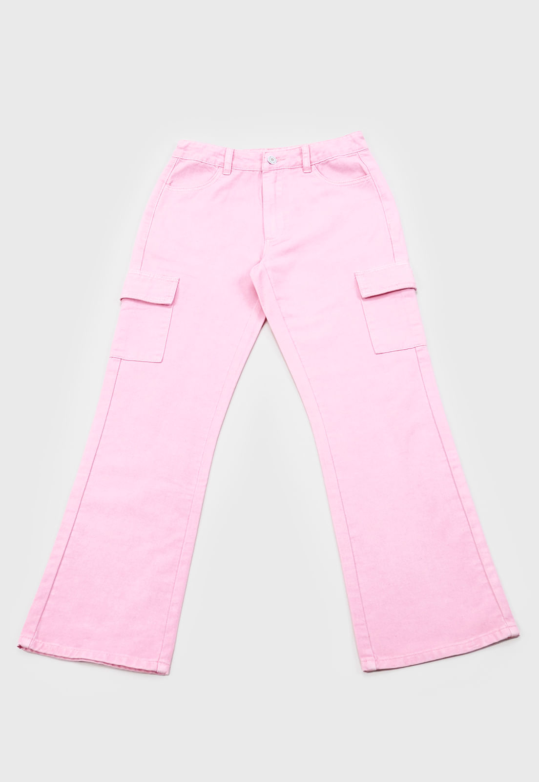 Jeans Niña Teen Cargo Rosado