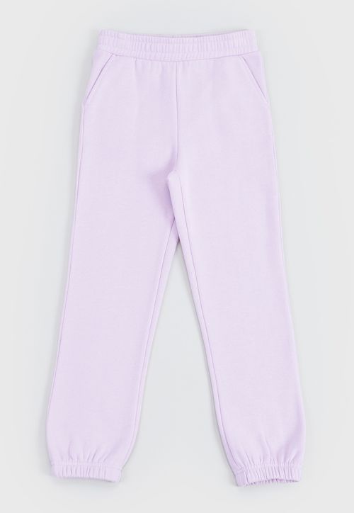 Pantalón De Buzo Niña Kids Basico Rosado Claro
