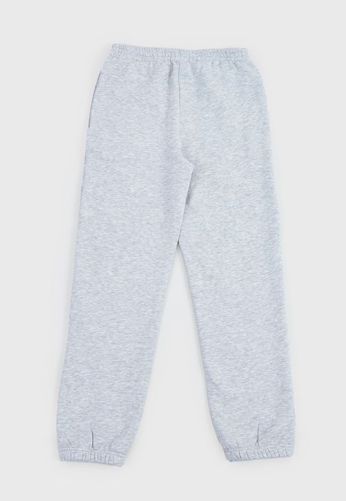 Pantalón De Buzo Niña Teen Basico Gris Melange