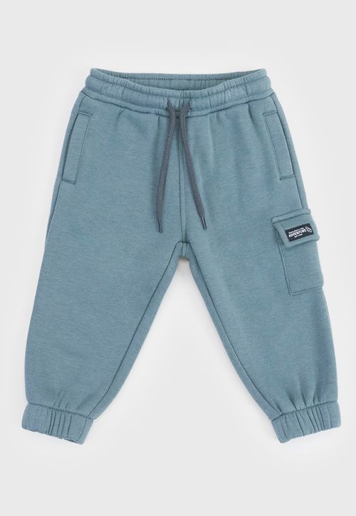 Pantalón De Buzo Bebé Niño Cargo Color Verde