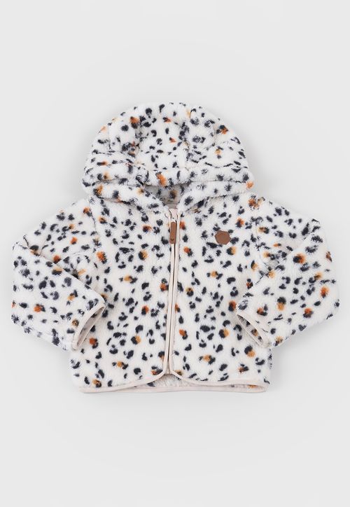 Poleron Bebé Niña Coral Full Zipper Beige